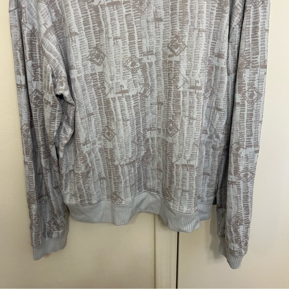 Honeydew Intimates XL Light Blue Geo Print Pajama Top Super Soft Long Sleeve - Picture 7 of 7